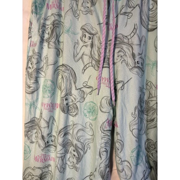 Disney Princess Sleep Lounge Pants Womens Plus 3X Little Mermaid Airel Teal PjS - Picture 2 of 2